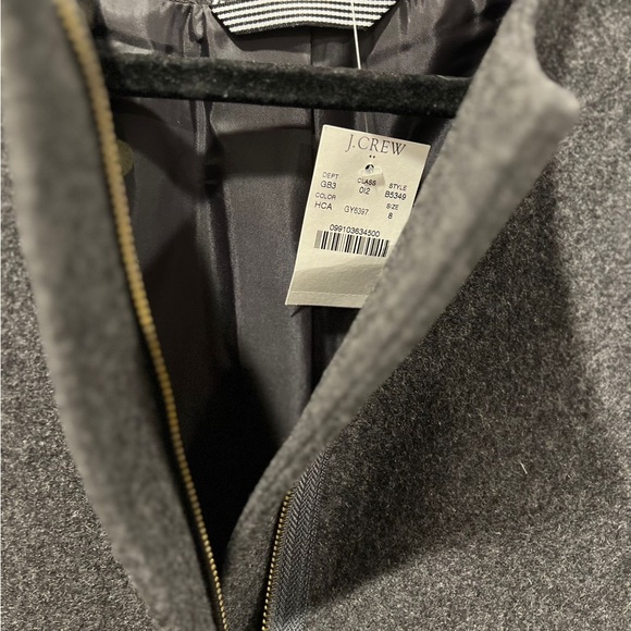 J Crew collarless winter jacket - Picture 2 of 2
